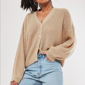stone cropped cardigan